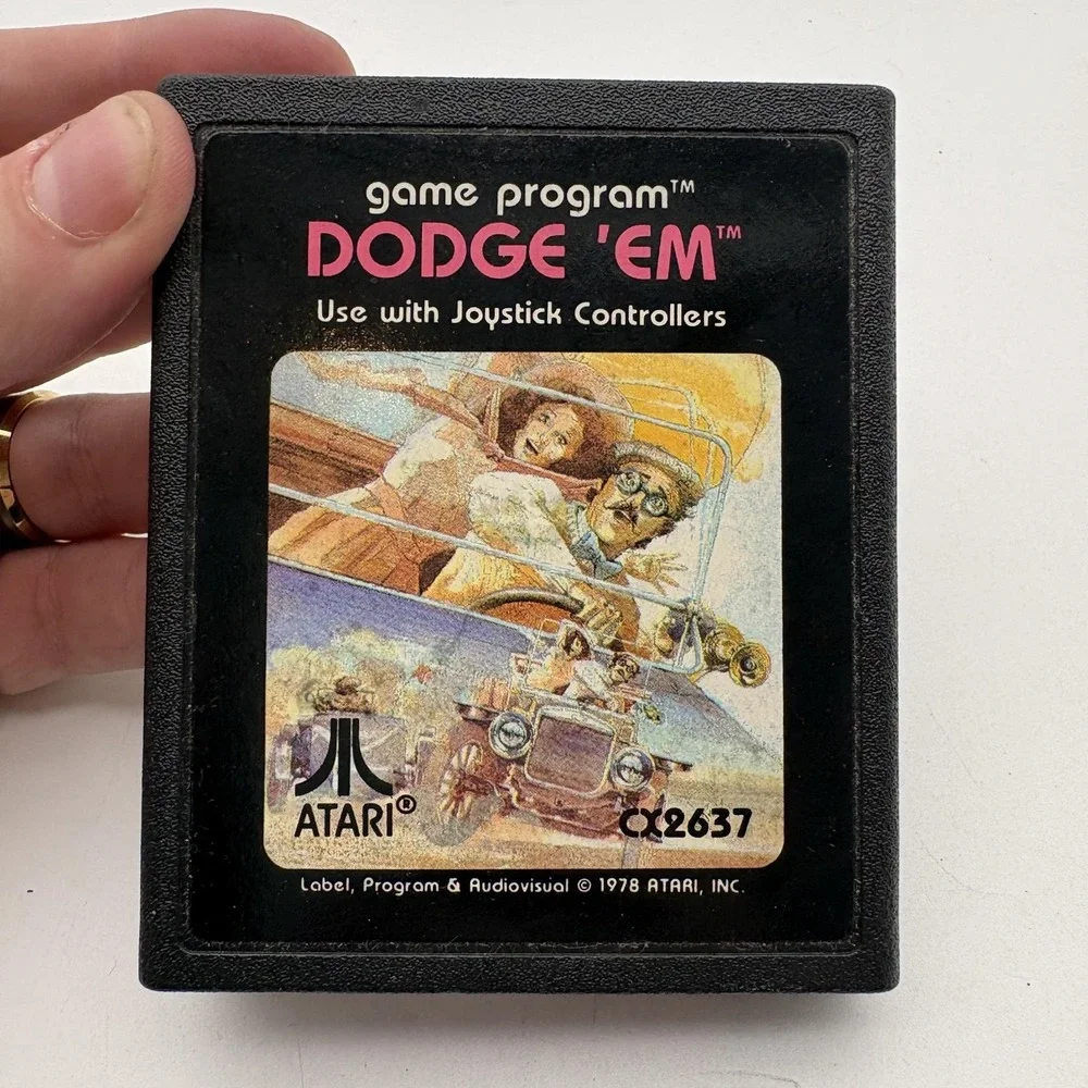 Chess Atari 2600 Game Lot 6 Video Chess Dodge 'Em Pele Soccer Combat Quick Step
